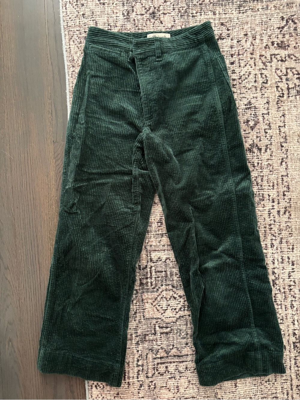 Madewell Hunter Green corduroy pants